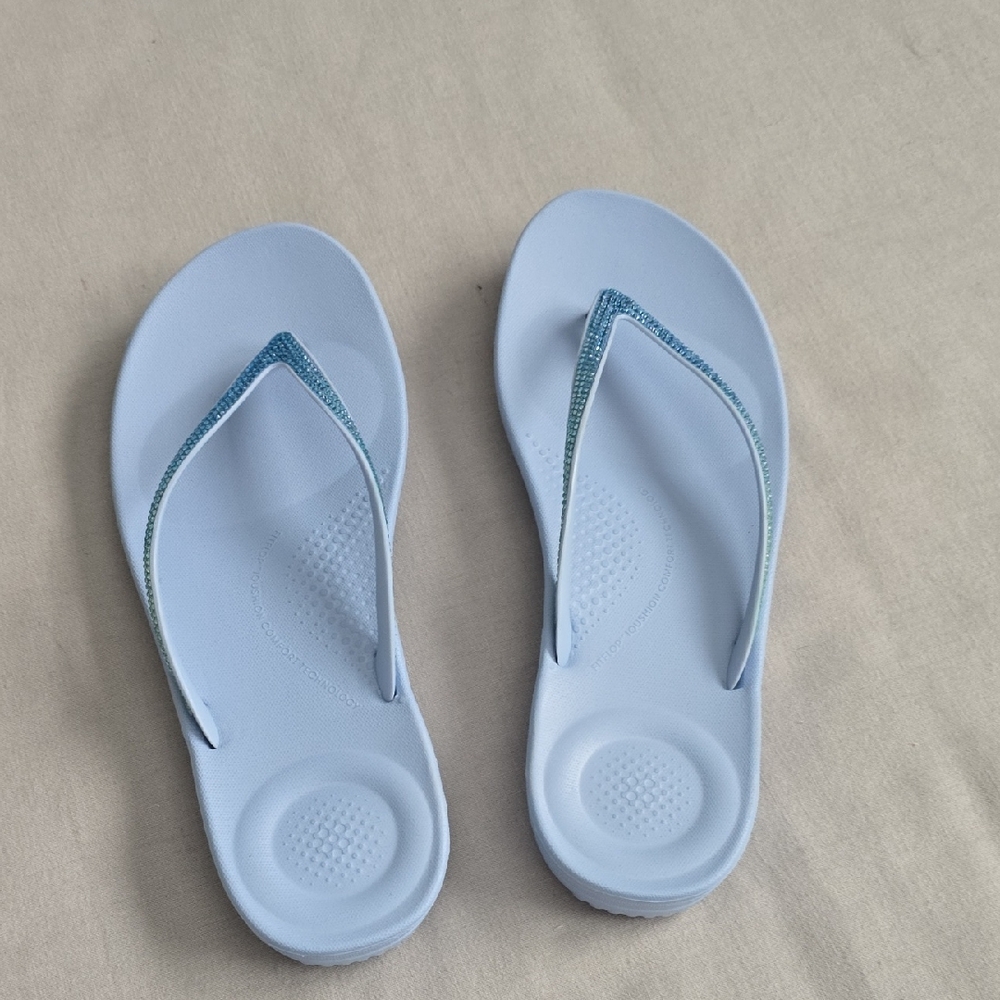 🐚Blue Sparkle Flit-Flops for Women